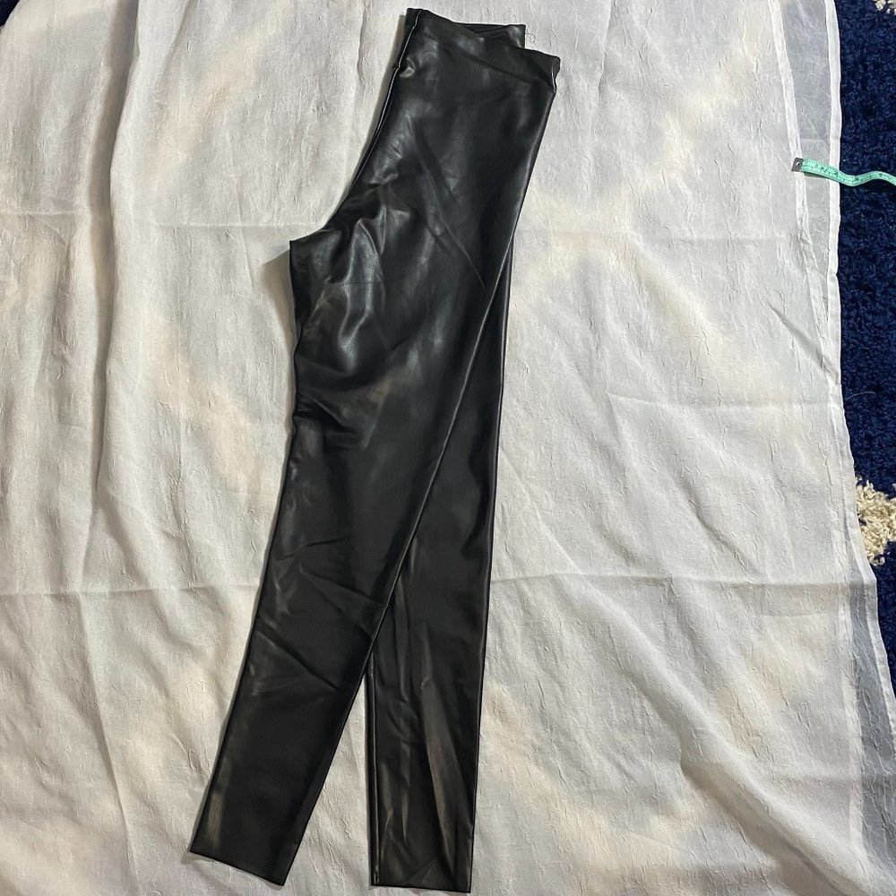 Joie ~ NWT~ Black Faux Leather Pants ~ Mid Rise ~ Medium